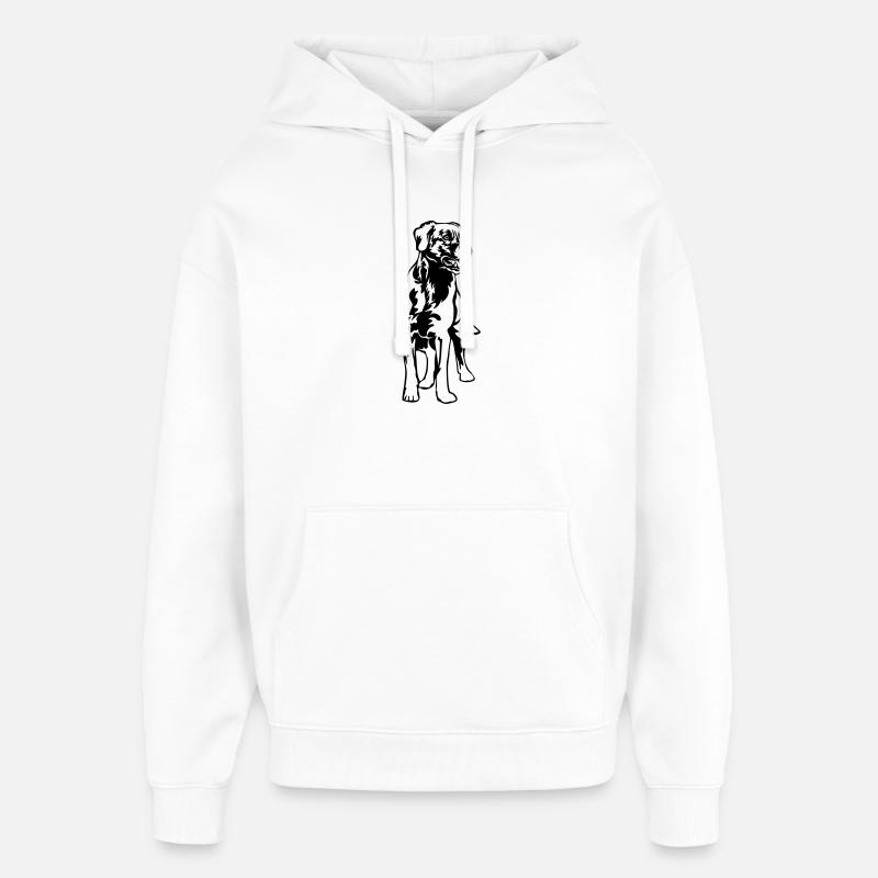 Labrador - Sweat à capuche unisexe Stanley/Stella Oversized - blanc