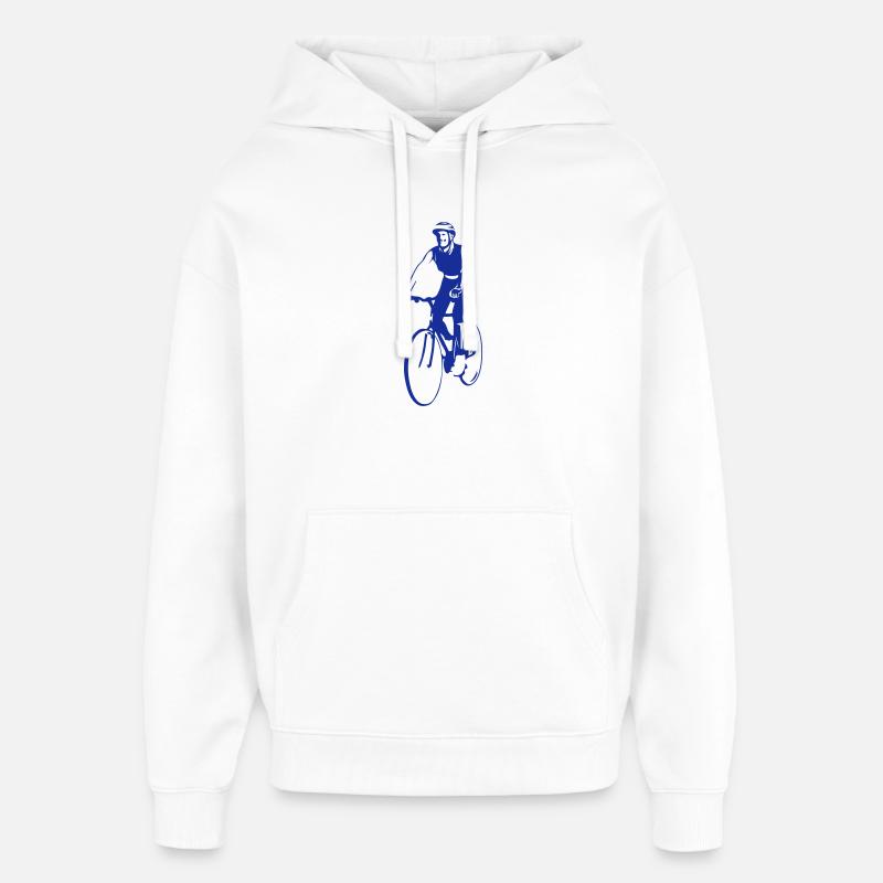 VÉLO | Vélo | Bicyclette - Sweat à capuche unisexe Stanley/Stella Oversized - blanc