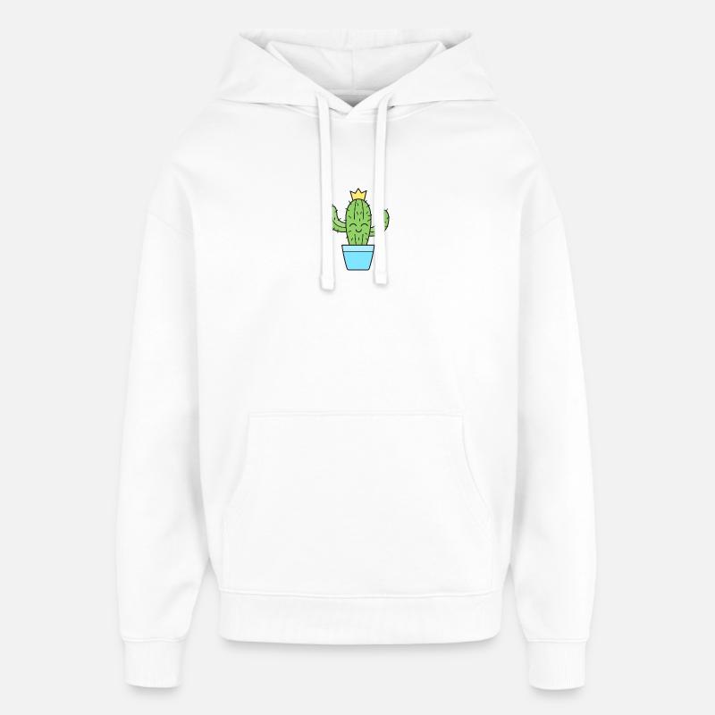 Cactus Cacti - Sweat à capuche unisexe Stanley/Stella Oversized - blanc