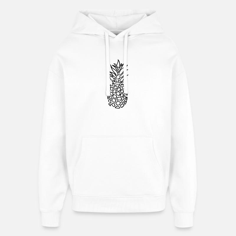 ananas - Sweat à capuche unisexe Stanley/Stella Oversized - blanc