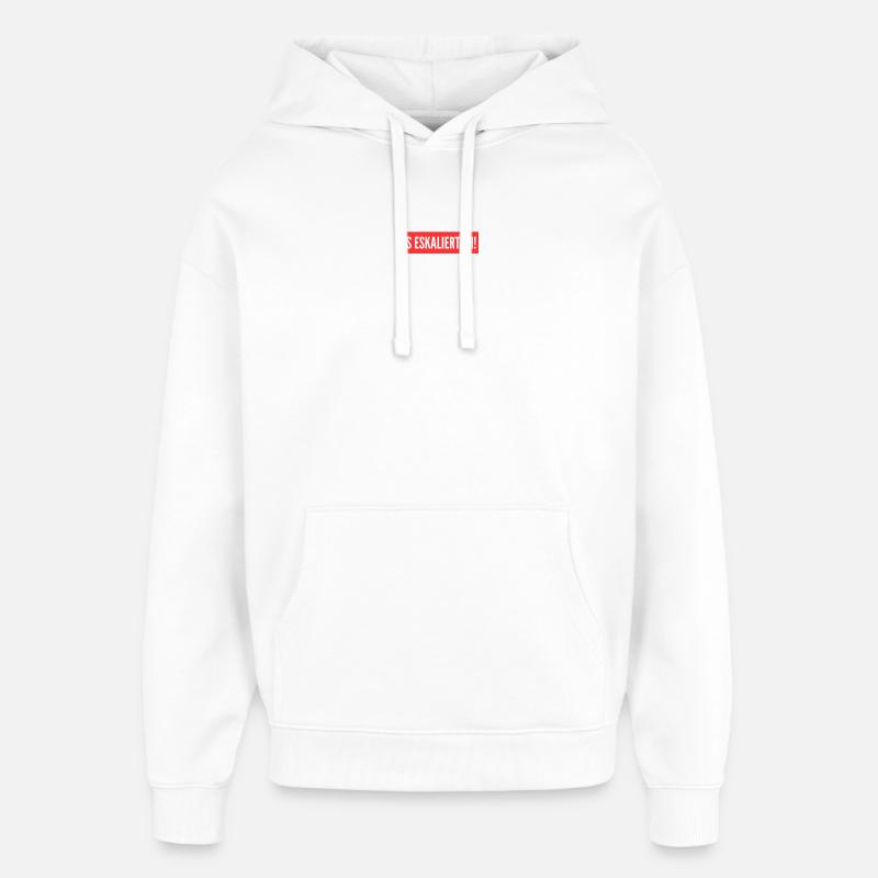 Ça s’intensifie de toute façon ! - Sweat à capuche unisexe Stanley/Stella Oversized - blanc