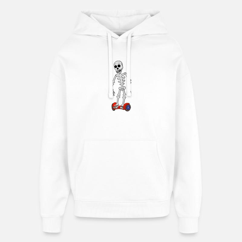 Os effrayants hover - Sweat à capuche unisexe Stanley/Stella Oversized - blanc