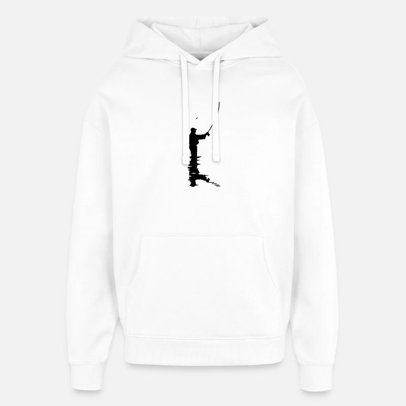 Pêcheur - Sweat à capuche unisexe Stanley/Stella Oversized - blanc