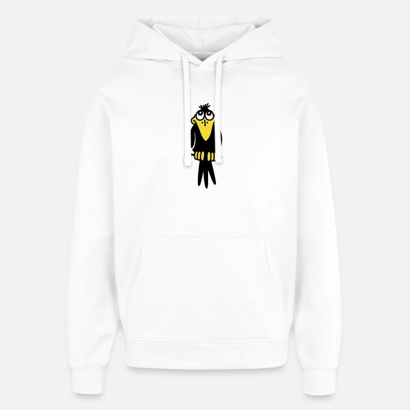 Monsieur Crow - Sweat à capuche unisexe Stanley/Stella Oversized - blanc