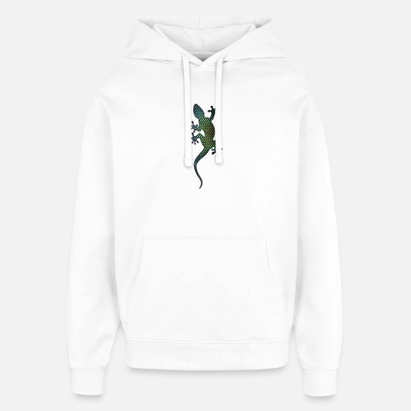 Gecko 1.3 - Sweat à capuche unisexe Stanley/Stella Oversized - blanc