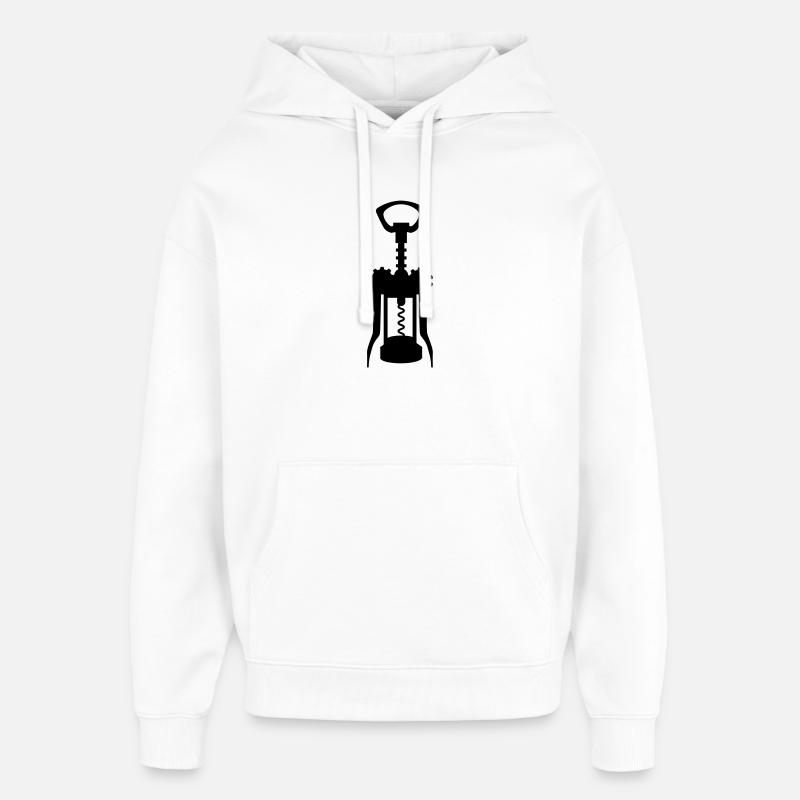 Korkenzieher - Oversized Unisex Hoodie von Stanley/Stella - Weiß