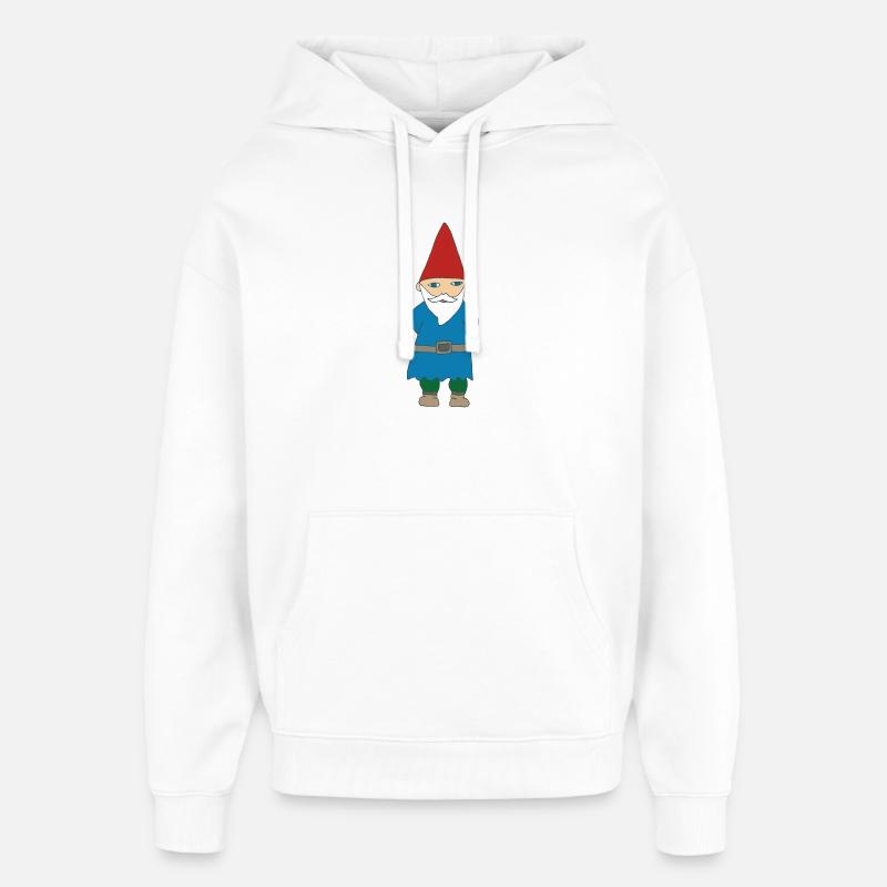 nain de jardin - Sweat à capuche unisexe Stanley/Stella Oversized - blanc