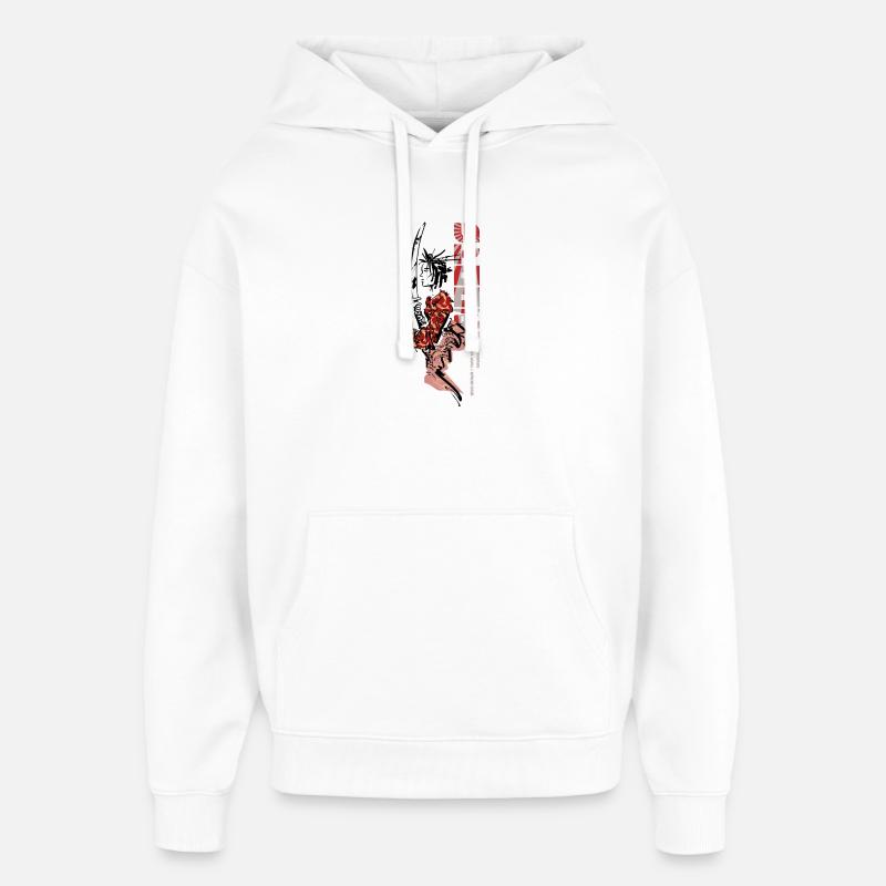 Katana Roots - Sweat à capuche unisexe Stanley/Stella Oversized - blanc