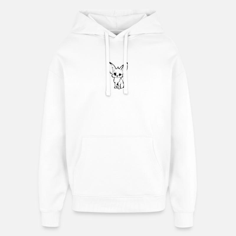 Fennec - Sweat à capuche unisexe Stanley/Stella Oversized - blanc