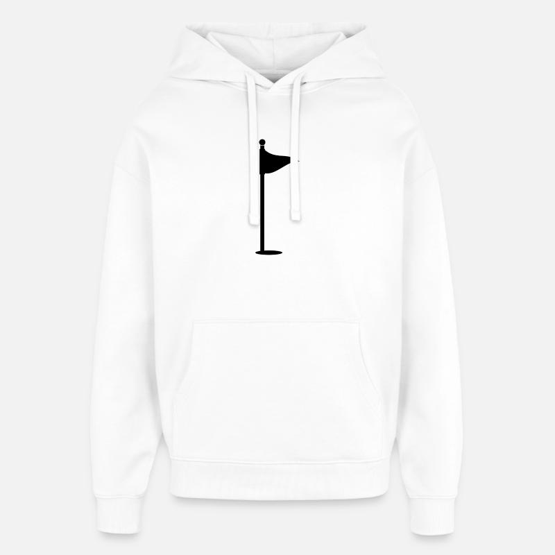 Drapeau de golf - Sweat à capuche unisexe Stanley/Stella Oversized - blanc