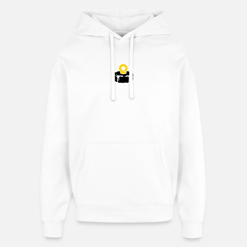 Pêche à aimants miniers Passe-temps - Sweat à capuche unisexe Stanley/Stella Oversized - blanc