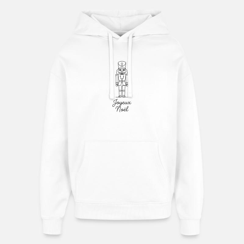 Casse-Noisette de Noël de Joyeux Noël - Sweat à capuche unisexe Stanley/Stella Oversized - blanc