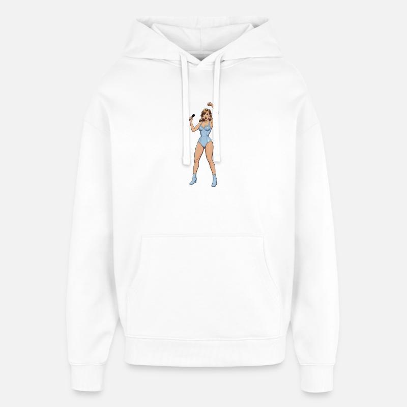 Chanteuse-danseuse - Sweat à capuche unisexe Stanley/Stella Oversized - blanc