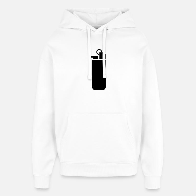 Cigarette Lighter  - Oversized Unisex Hoodie von Stanley/Stella - Weiß