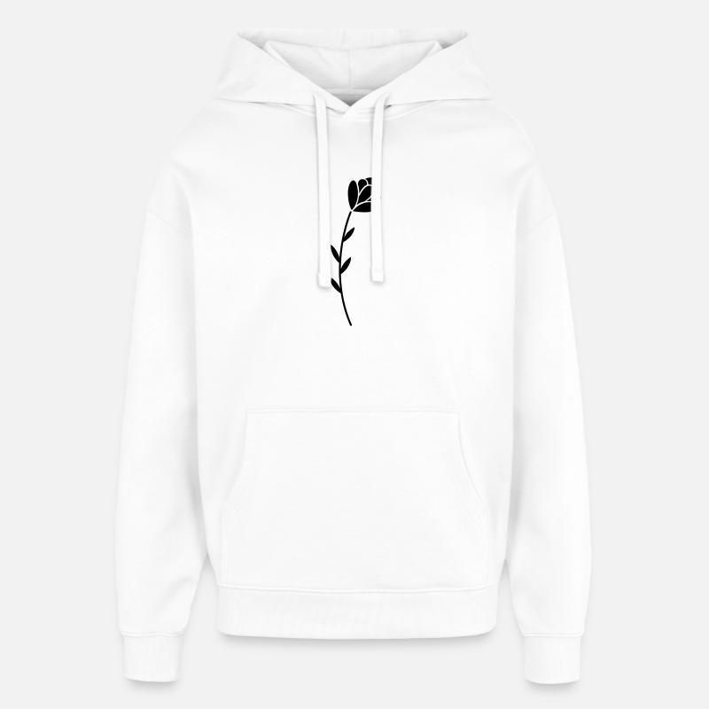 Fleur - Sweat à capuche unisexe Stanley/Stella Oversized - blanc