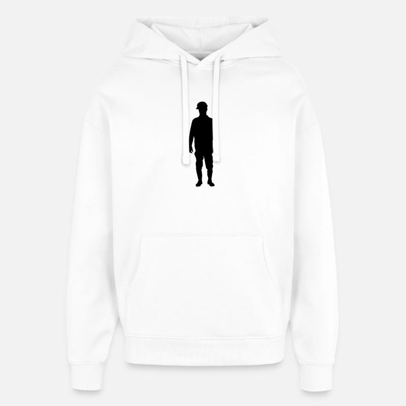 Construction Site Superintendent – Ground - Oversized Unisex Hoodie by Stanley/Stella - white