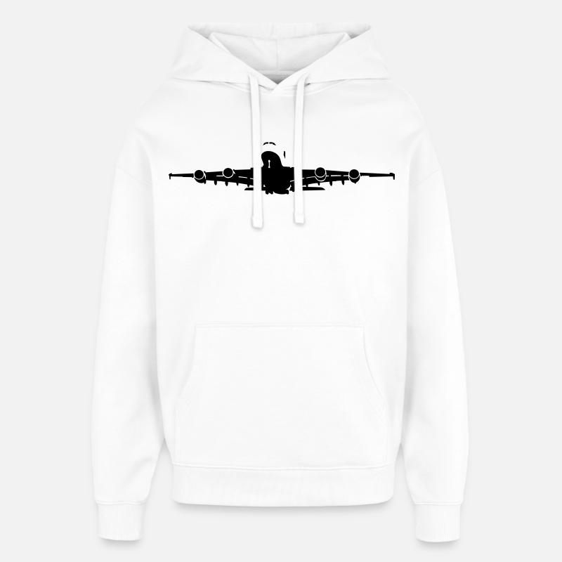 a380_2 - Sweat à capuche unisexe Stanley/Stella Oversized - blanc