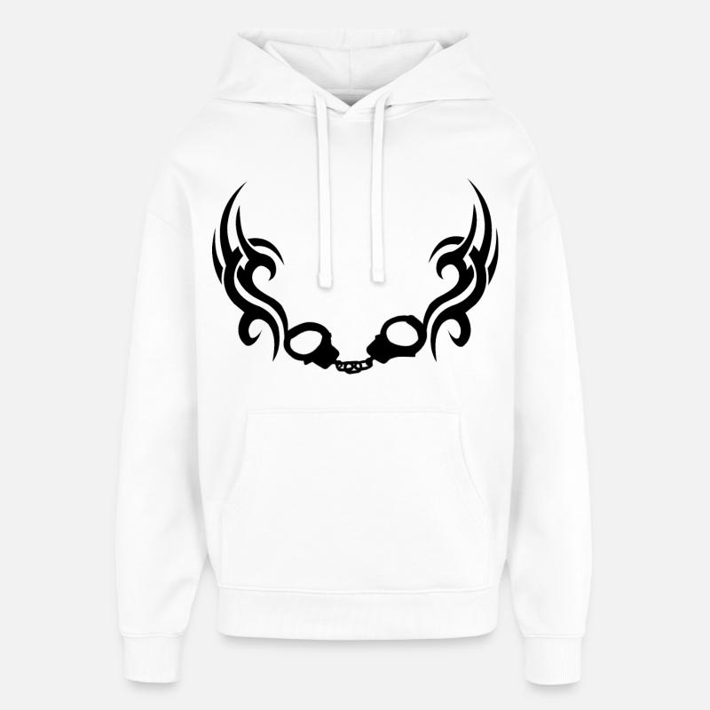 Hand-schellentrible - Oversized Unisex Hoodie by Stanley/Stella - white