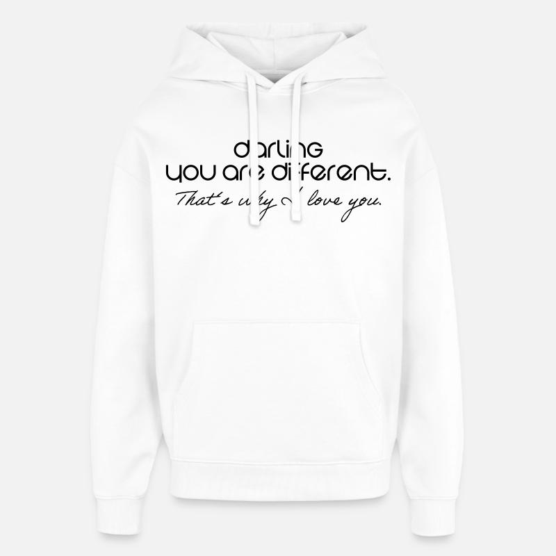 Romantique - Sweat à capuche unisexe Stanley/Stella Oversized - blanc