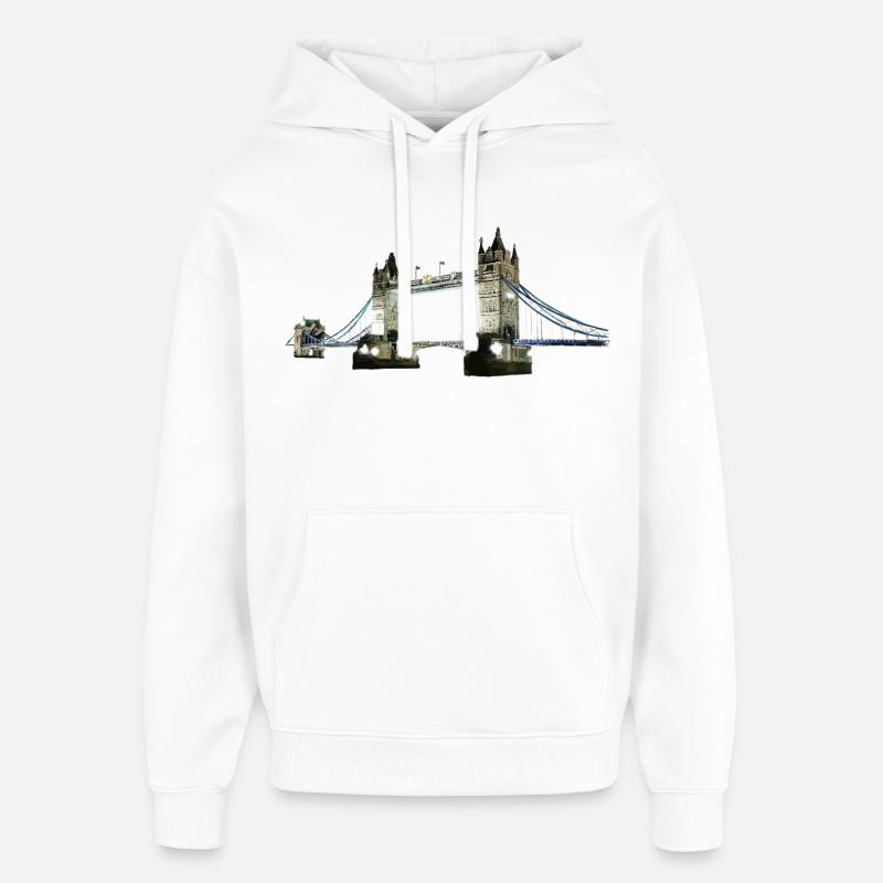 Tower Bridge - Sweat à capuche unisexe Stanley/Stella Oversized - blanc