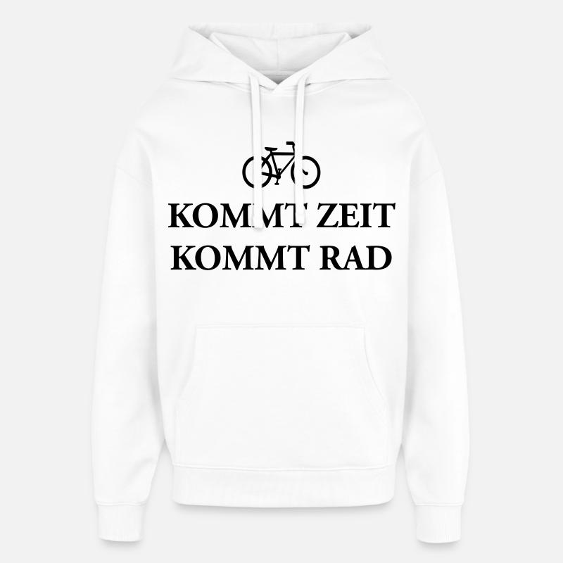 Venez à vélo temps T-Shirts - Sweat à capuche unisexe Stanley/Stella Oversized - blanc
