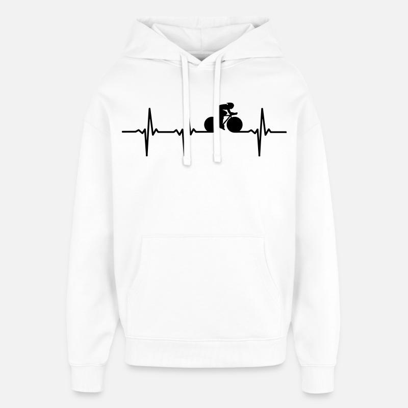 Impulsion de course - Sweat à capuche unisexe Stanley/Stella Oversized - blanc