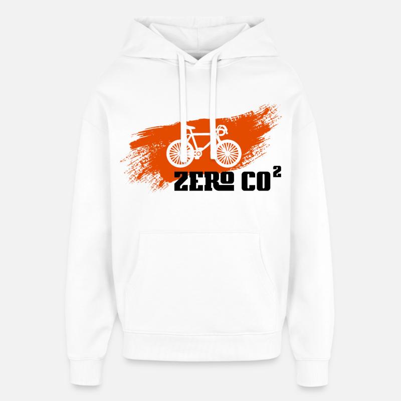 Zero CO2 - Sweat à capuche unisexe Stanley/Stella Oversized - blanc
