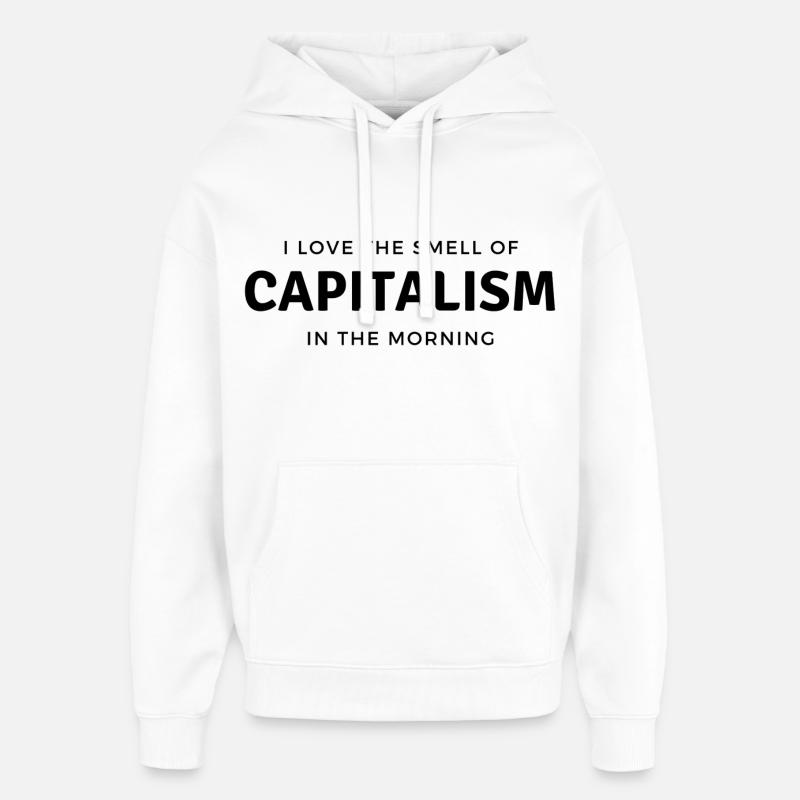 Dividende de l’investisseur en bourse - Sweat à capuche unisexe Stanley/Stella Oversized - blanc
