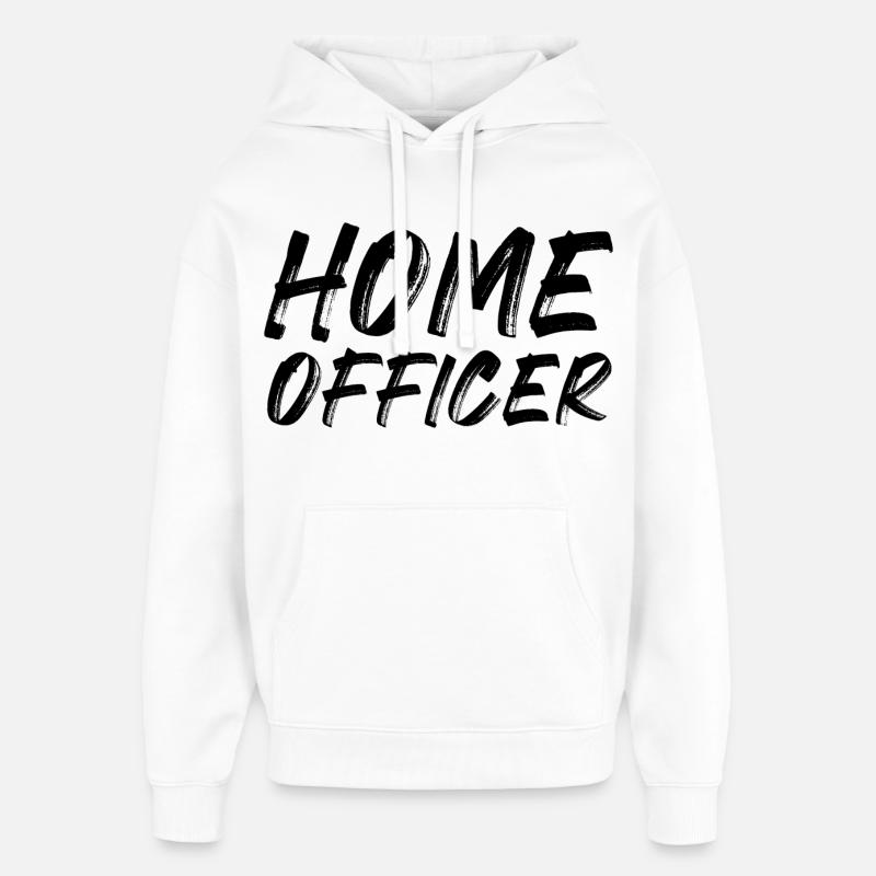 Bureau à domicile - Sweat à capuche unisexe Stanley/Stella Oversized - blanc