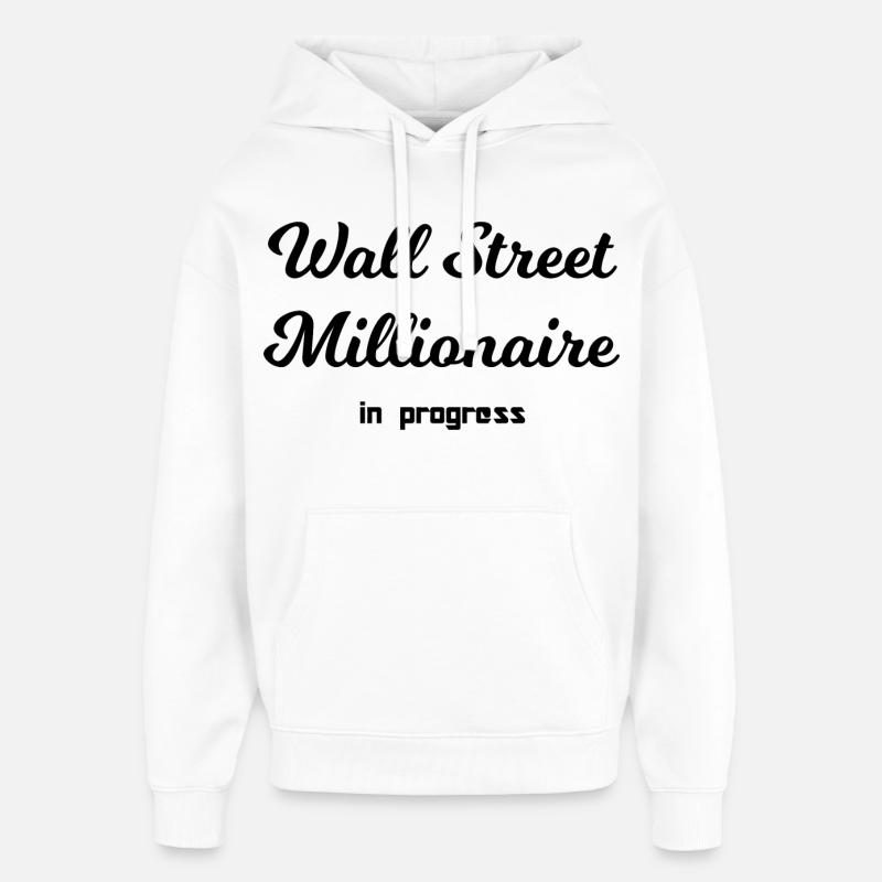 Bourse millionnaire - Sweat à capuche unisexe Stanley/Stella Oversized - blanc