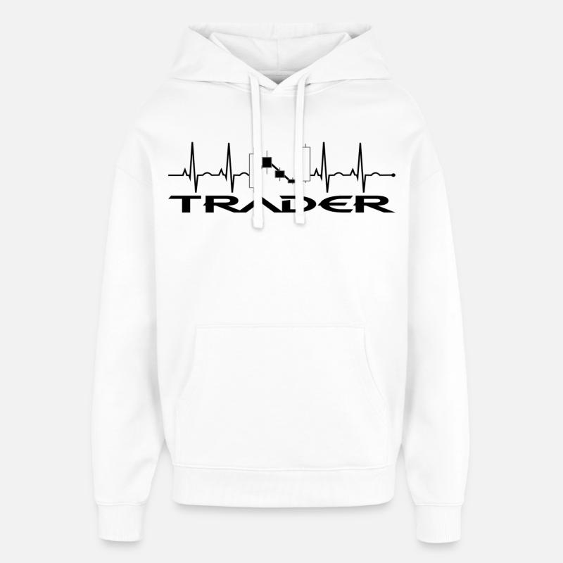 Trader - Sweat à capuche unisexe Stanley/Stella Oversized - blanc