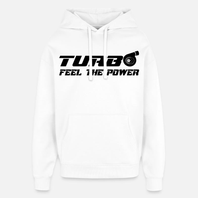 Turbo - Sweat à capuche unisexe Stanley/Stella Oversized - blanc