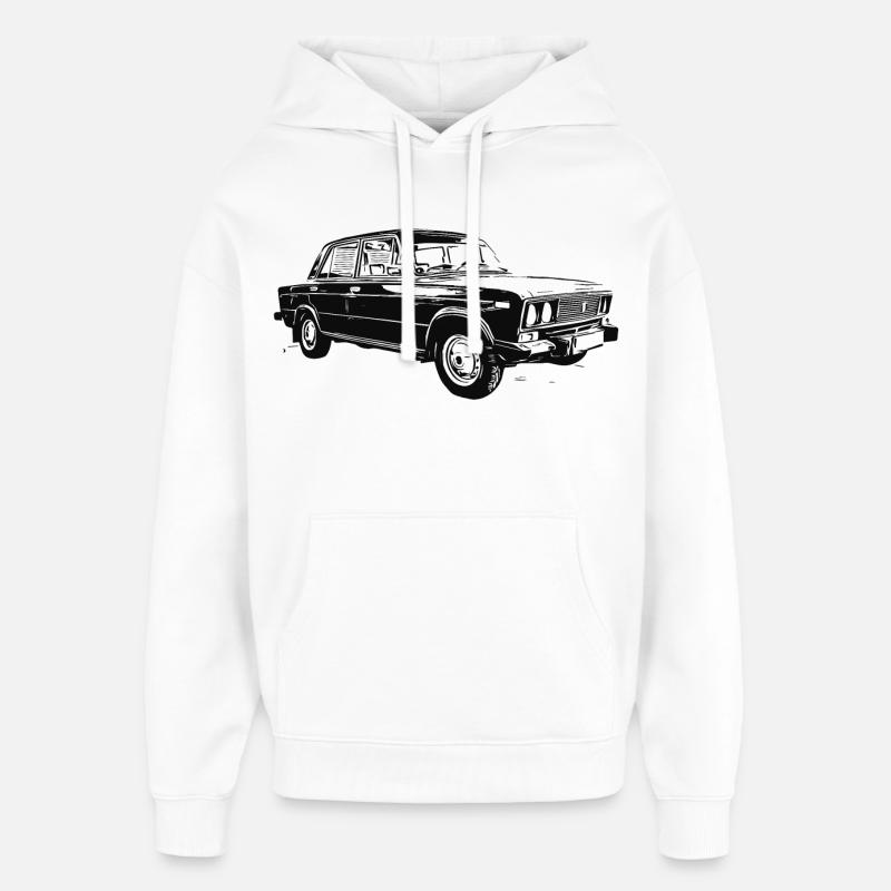 Lada Riva - Sweat à capuche unisexe Stanley/Stella Oversized - blanc