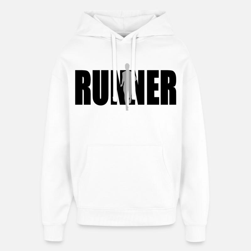 Runner - Oversized Unisex Hoodie by Stanley/Stella - white