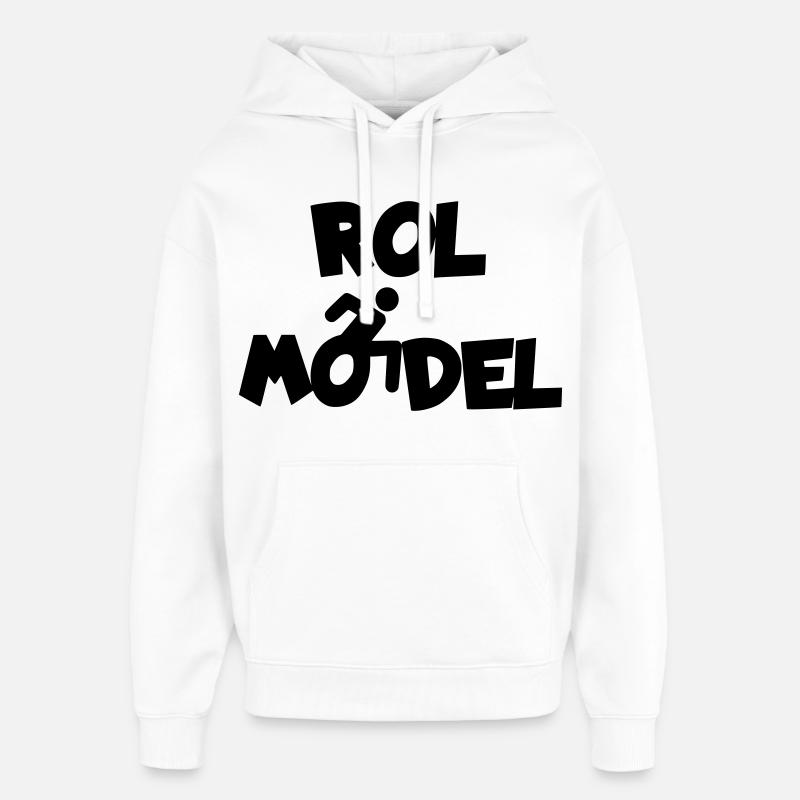 Jeder Rollstuhlfahrer ist ein Vorbild # - Oversized Unisex Hoodie von Stanley/Stella - Weiß