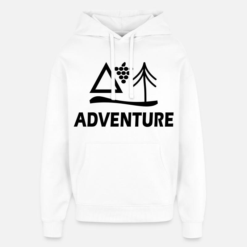 Aventure - Sweat à capuche unisexe Stanley/Stella Oversized - blanc