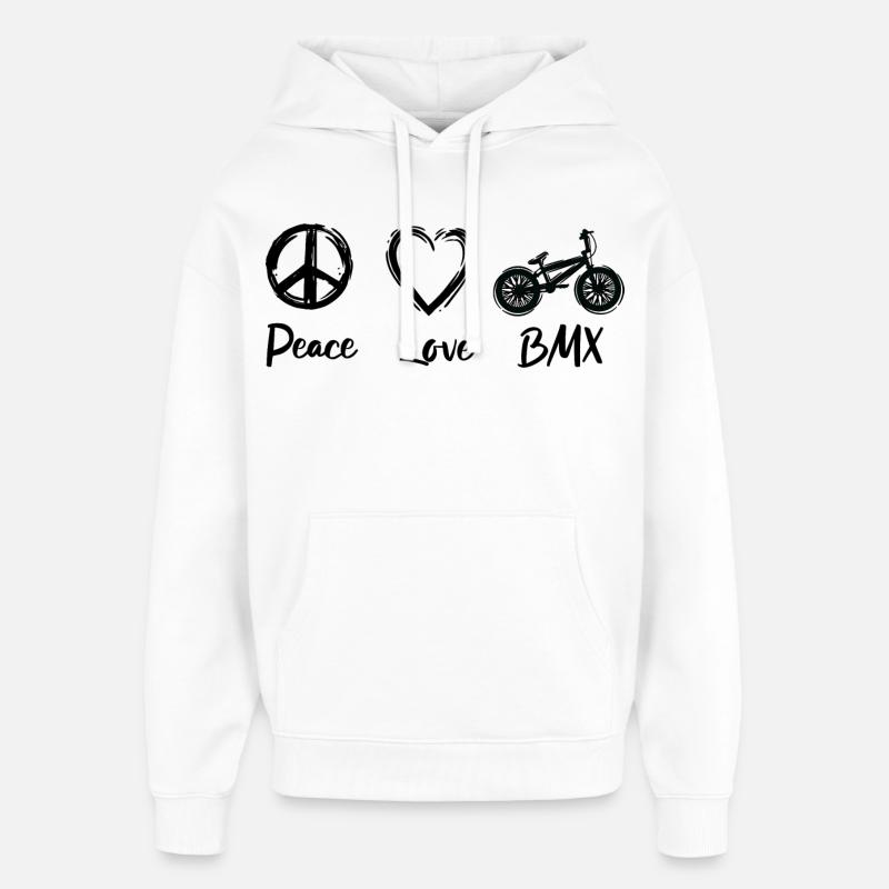 BMX Motivation - Sweat à capuche unisexe Stanley/Stella Oversized - blanc
