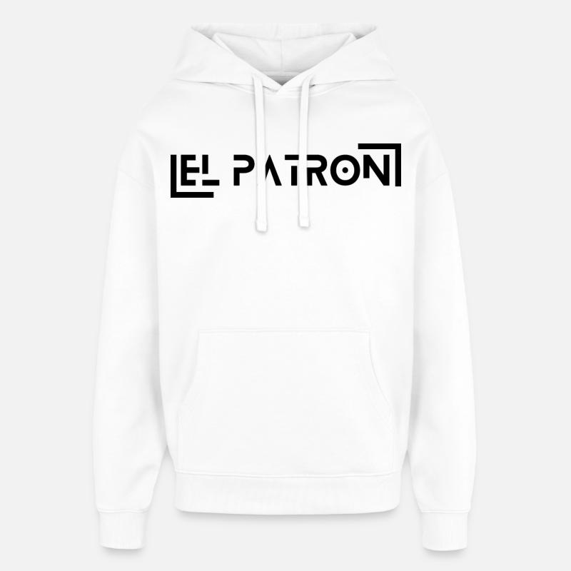 El Patron – Le look du chef - Sweat à capuche unisexe Stanley/Stella Oversized - blanc
