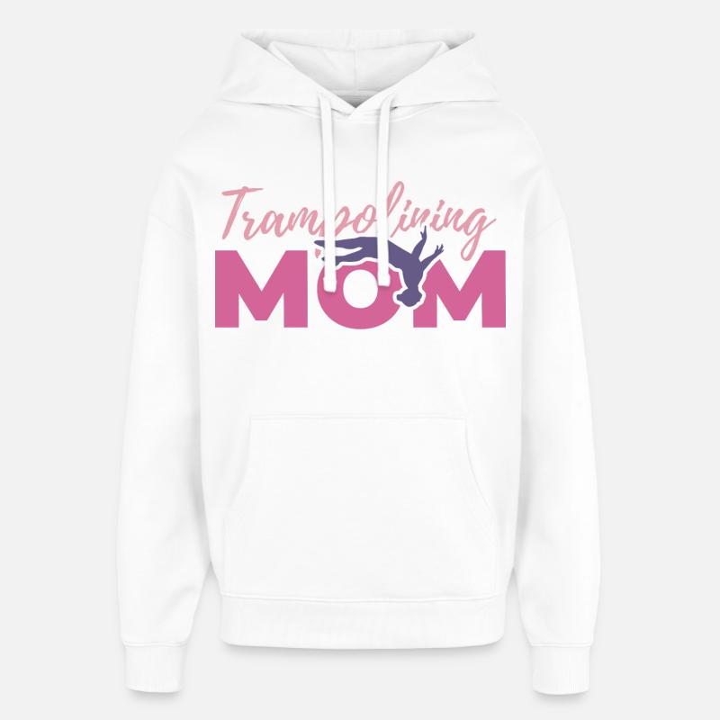 Trampoline jumper mère - Sweat à capuche unisexe Stanley/Stella Oversized - blanc