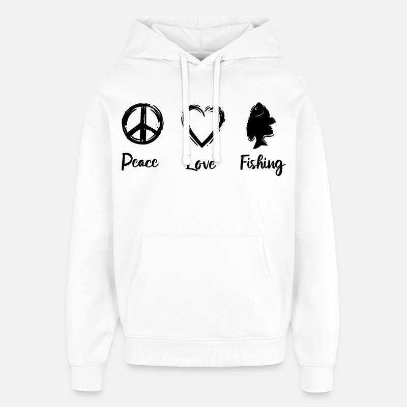 Fischer Routine - Oversized Unisex Hoodie von Stanley/Stella - Weiß