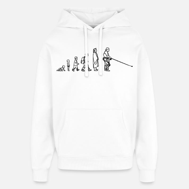 Fischer Evolution - Oversized Unisex Hoodie by Stanley/Stella - white