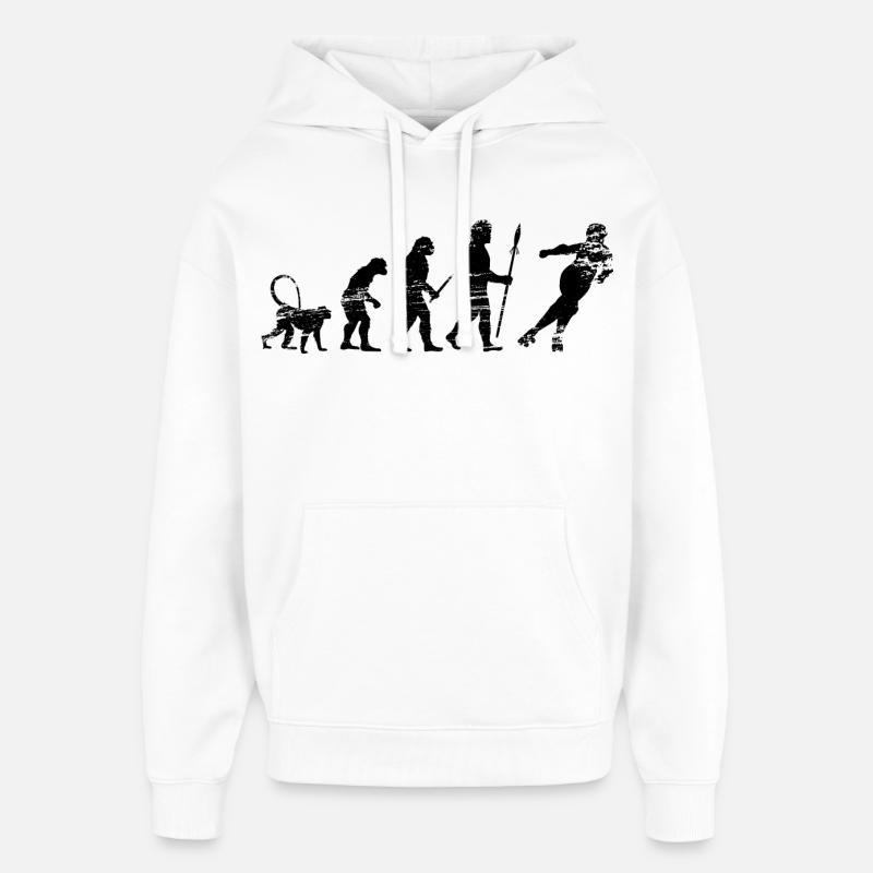 Entwicklung eines Rollschuhläufers - Oversized Unisex Hoodie von Stanley/Stella - Weiß