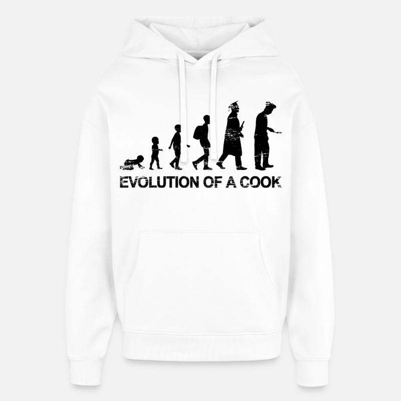 Koch Evolution - Oversized Unisex Hoodie von Stanley/Stella - Weiß