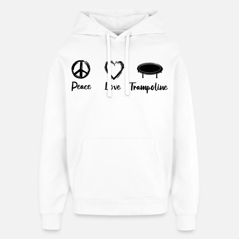 Motivation pour le trampoline - Sweat à capuche unisexe Stanley/Stella Oversized - blanc