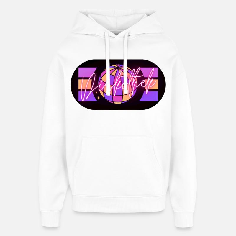 Discothèque - Sweat à capuche unisexe Stanley/Stella Oversized - blanc