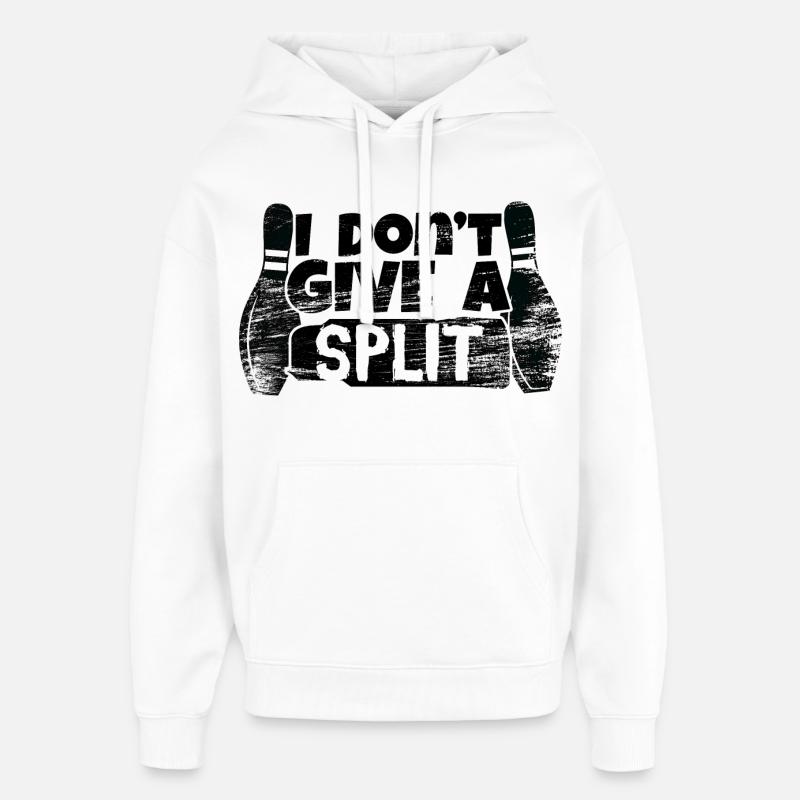 Drôle de dicton de bowling - Sweat à capuche unisexe Stanley/Stella Oversized - blanc