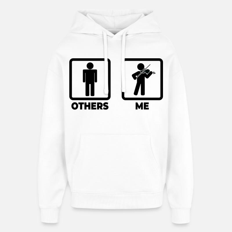 Figurine bâton Geiger - Sweat à capuche unisexe Stanley/Stella Oversized - blanc