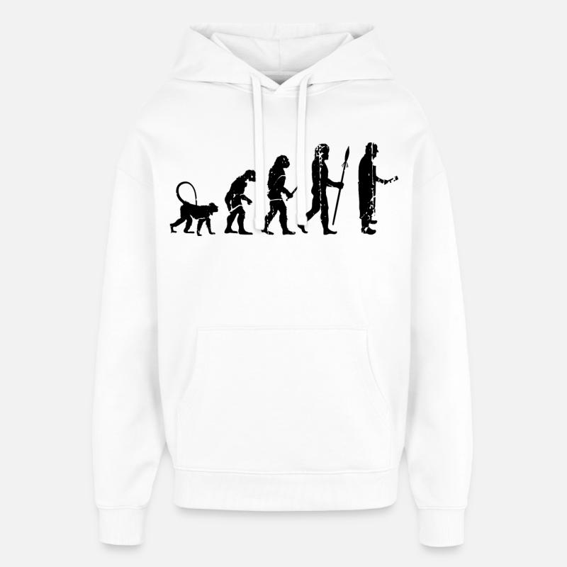 Fleischer Evolution - Oversized Unisex Hoodie von Stanley/Stella - Weiß