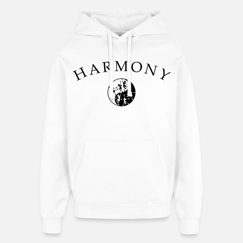 Ballet, Danse, Harmonie - Sweat à capuche unisexe Stanley/Stella Oversized - blanc