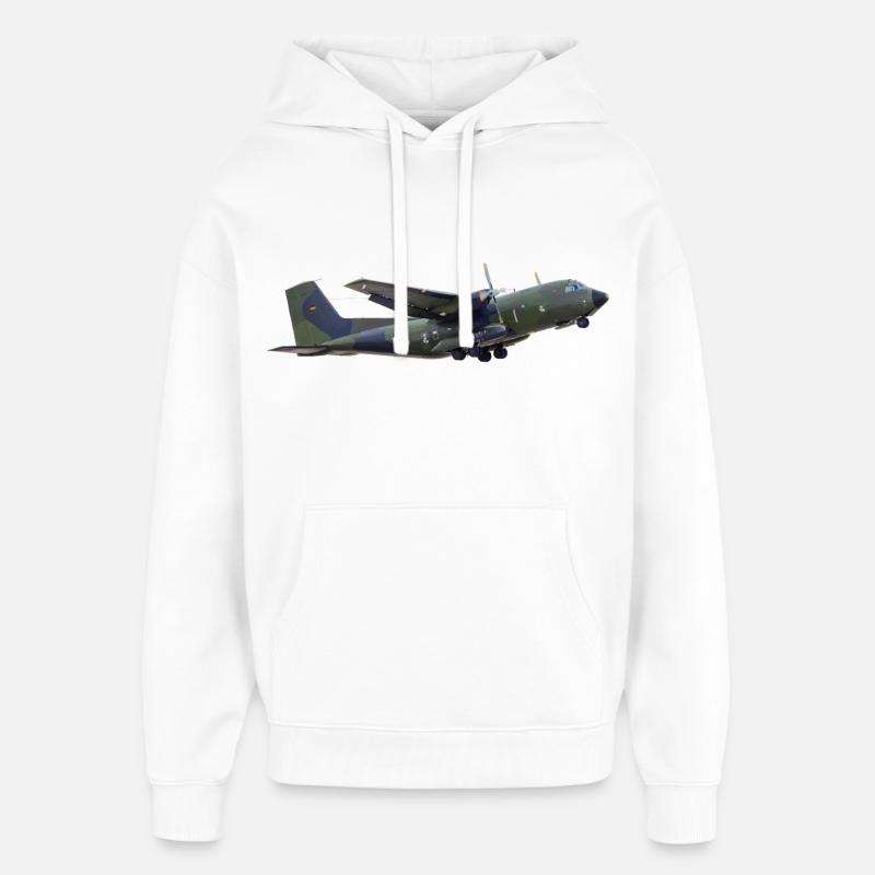 Transall C-160 - Sweat à capuche unisexe Stanley/Stella Oversized - blanc